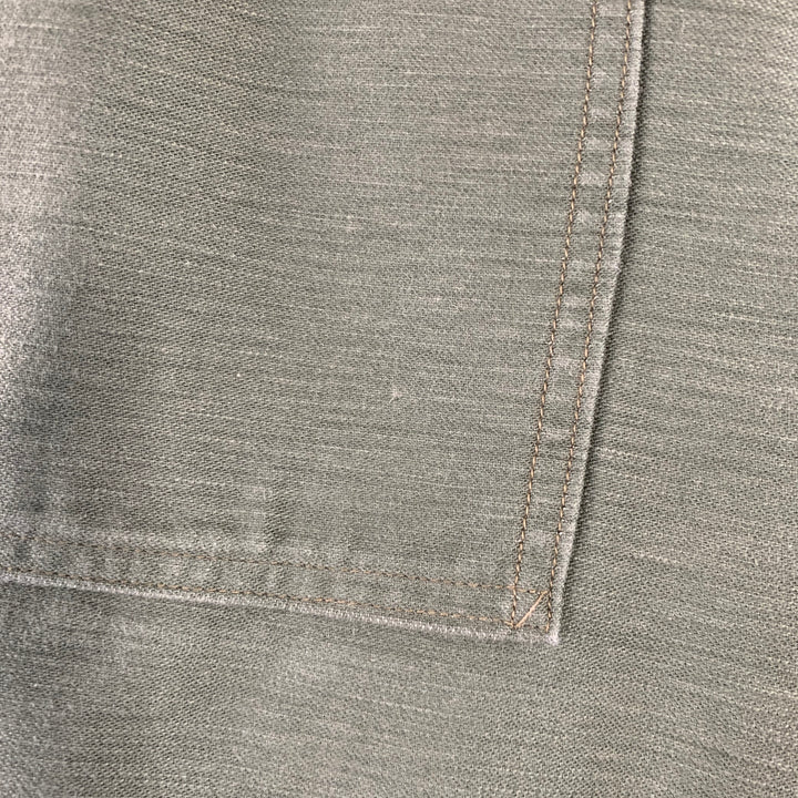 ORSLOW Size 34 Olive Green Cotton Straight Casual Pants