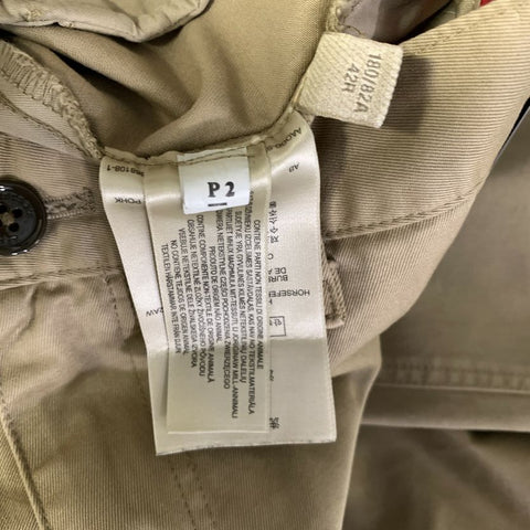 BURBERRY BRIT Size 32 Tan Khaki Solid Cotton Straight leg Casual Pants