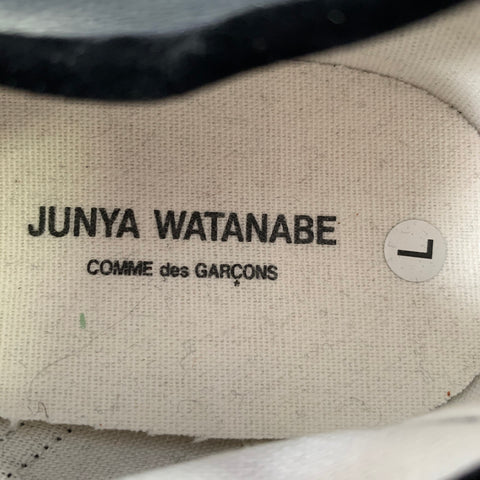 JUNYA WATANABE Size 9.5 Black Studded Leather Slip On Sneakers