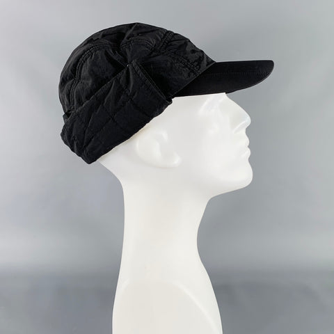 Y-3 Size One Size Black Quilted Polyamide Hat