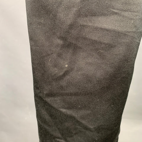 BALENCIAGA Size 34 Black Cotton Blend Cargo Casual Pants
