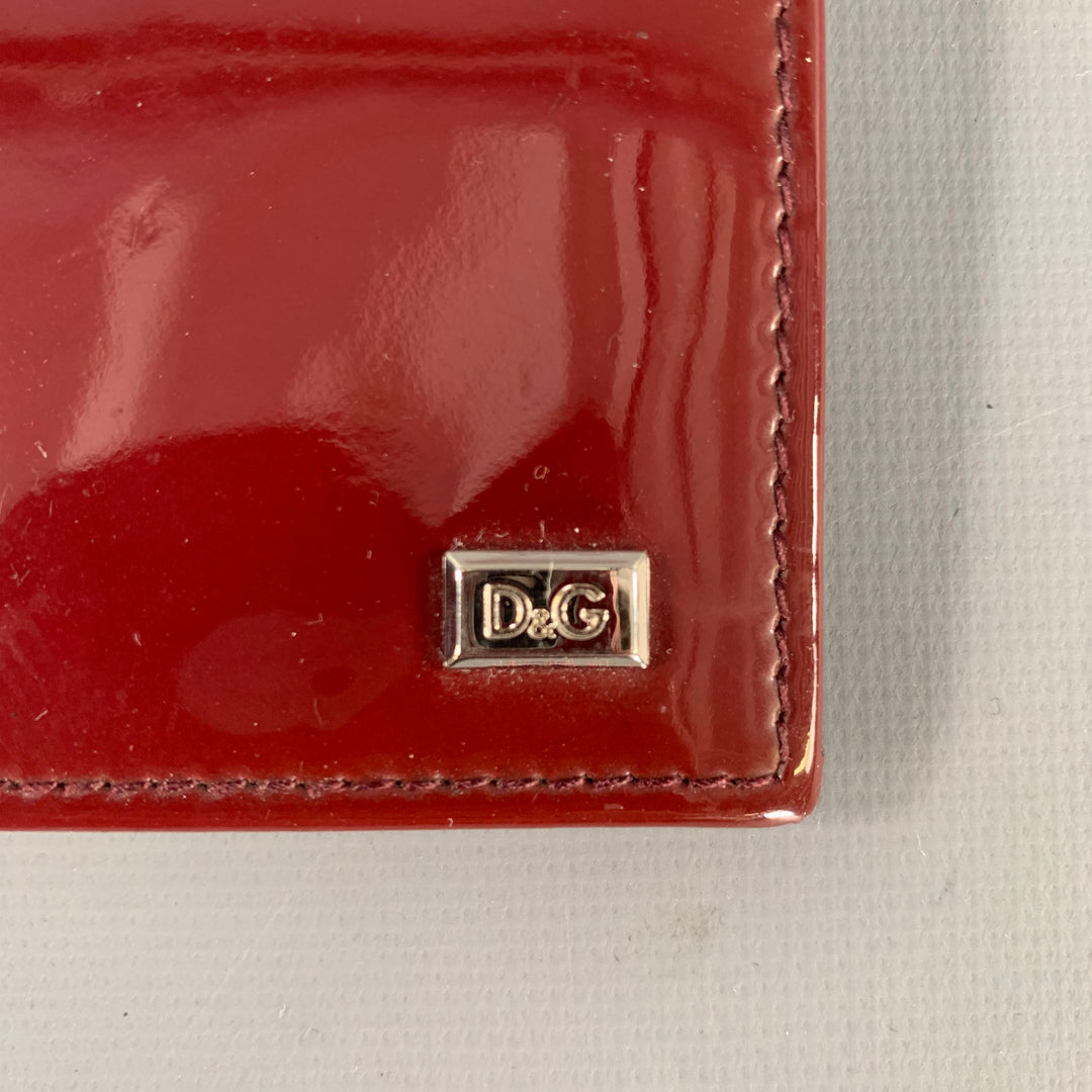 D&G by DOLCE & GABBANA Burgundy Shimmer Paper Wallet