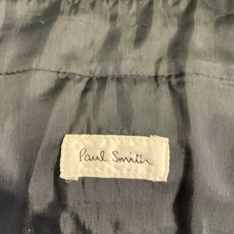 PAUL SMITH Size 38 Black Cotton Blend Single Breasted Sport Coat
