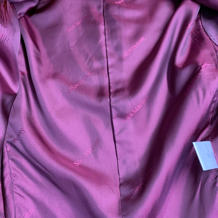 SIES MARJAN Size 36 Mustard Yellow Twill Virgin Wool Contrast Stitch Sport Coat