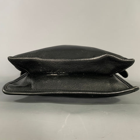 IL BISONTE Black Cowhide Leather Cross Body Handbag & Leather Goods