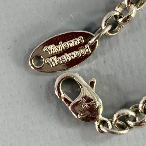 VIVIENNE WESTWOOD Silver Transparent Metal Orb Pendant Necklace