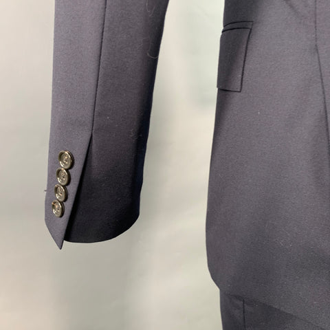 J.CREW Size 36 Short Ludlow Navy Wool Slim Fit Notch Lapel Suit