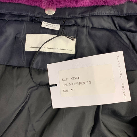RANDOM IDENTITIES Size M Navy Purple Two Toned Polyamide Jacket