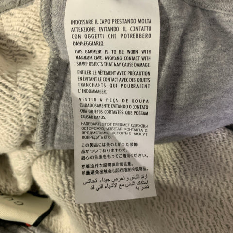 GUCCI Size L Grey Cotton Sweatpants Casual Pants