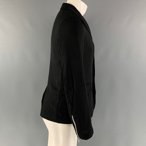 COMME des GARCONS Size S Black Polyester Single breasted Jacket