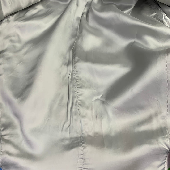 KLEIN EPSTEIN & PARKER Size 38 White Multi Color Graffiti Linen Sport Coat