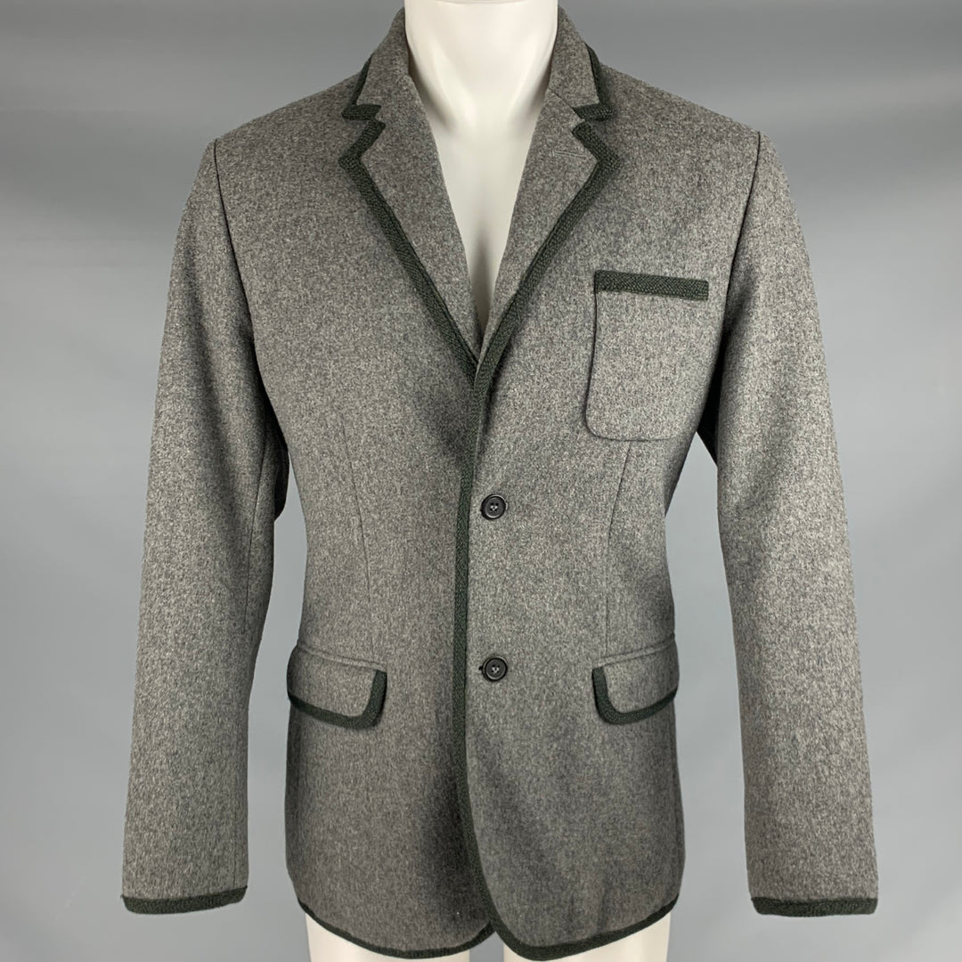 MARC by MARC JACOBS Abrigo deportivo en mezcla de lana gris carbón Talla M