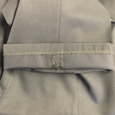 RALPH LAUREN Size 40 Regular Navy Twill Wool Notch Lapel Suit