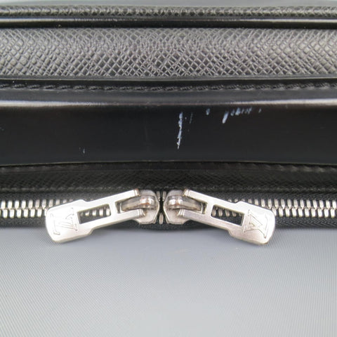 LOUIS VUITTON Black Leather ODESSA ARDOISE Computer Briefcase Bag