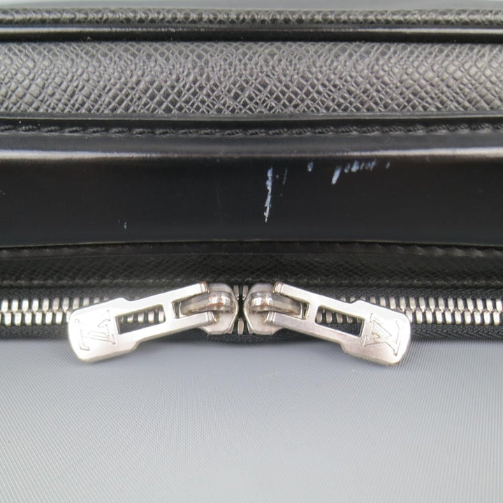 LOUIS VUITTON Black Leather ODESSA ARDOISE Computer Briefcase Bag