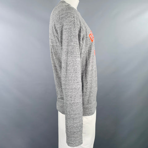 DSQUARED2 Size L Grey Red Logo Sweatshirt