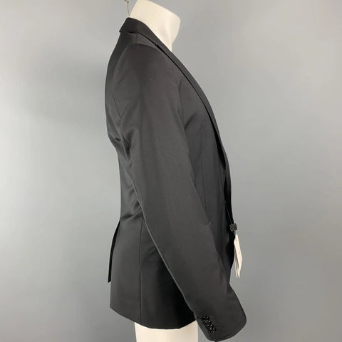 DOLCE & GABBANA Size 36 Black Wool Sport Coat D&G by DOLCE & GABBANA