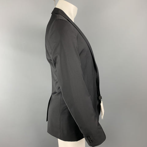DOLCE & GABBANA Size 36 Black Wool Sport Coat