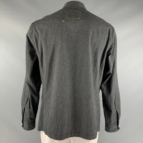 45rpm Size L Grey Cotton Notch Lapel Sport Coat