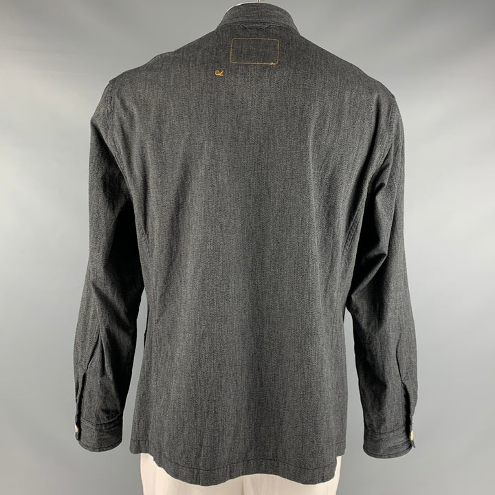 45rpm Size L Grey Cotton Notch Lapel Sport Coat