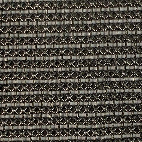 COLLIER Foulard en métal maillé noir VINTAGE