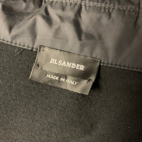 JIL SANDER Chest Size XL Size XL Black Viscose Blend Bomber Jacket