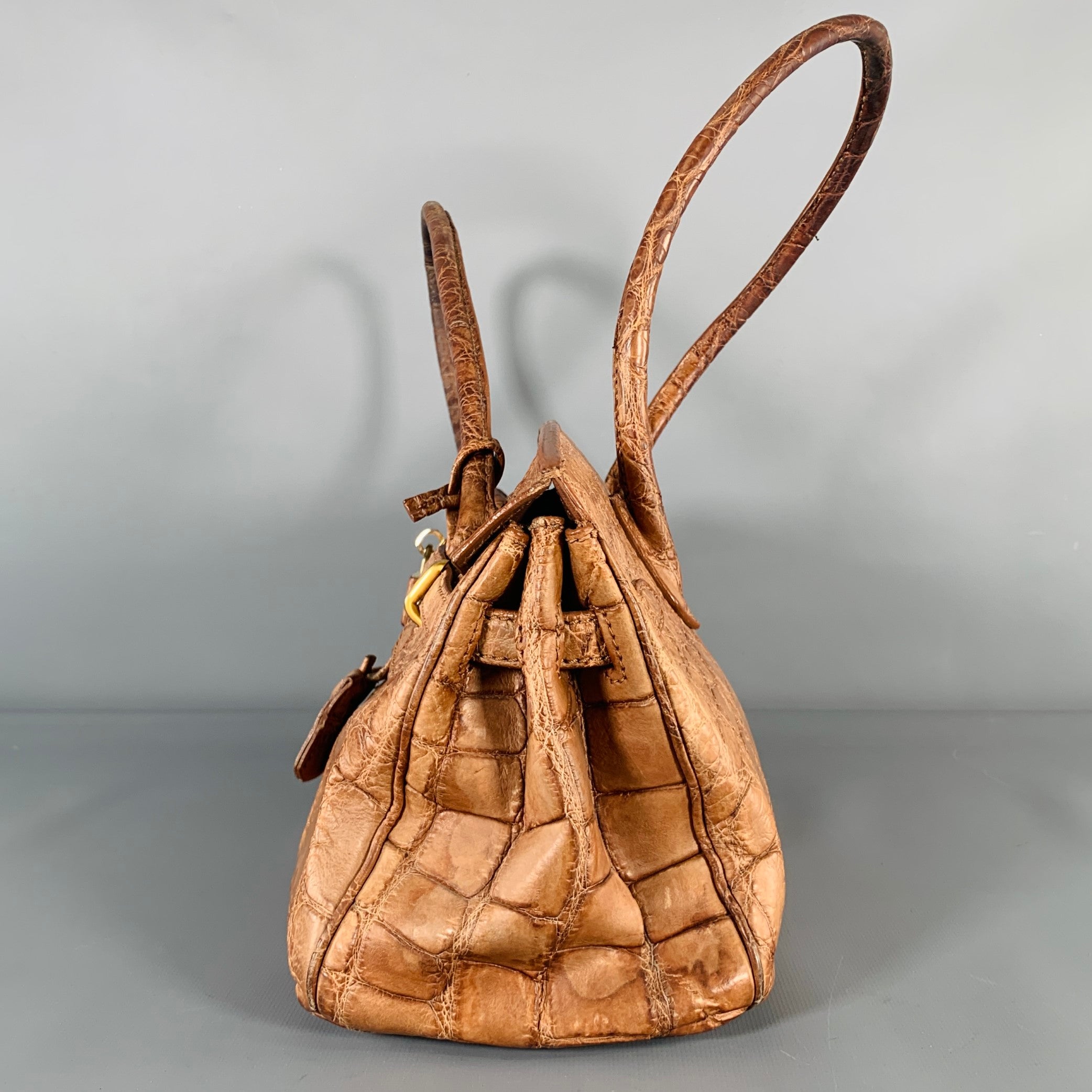 Mauro Governa Brown Leather Shoulder Bag Borsa 5025 | eBay