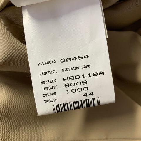 ARMANI COLLEZIONI Size M Tan Polyester Blend Harrington Coat