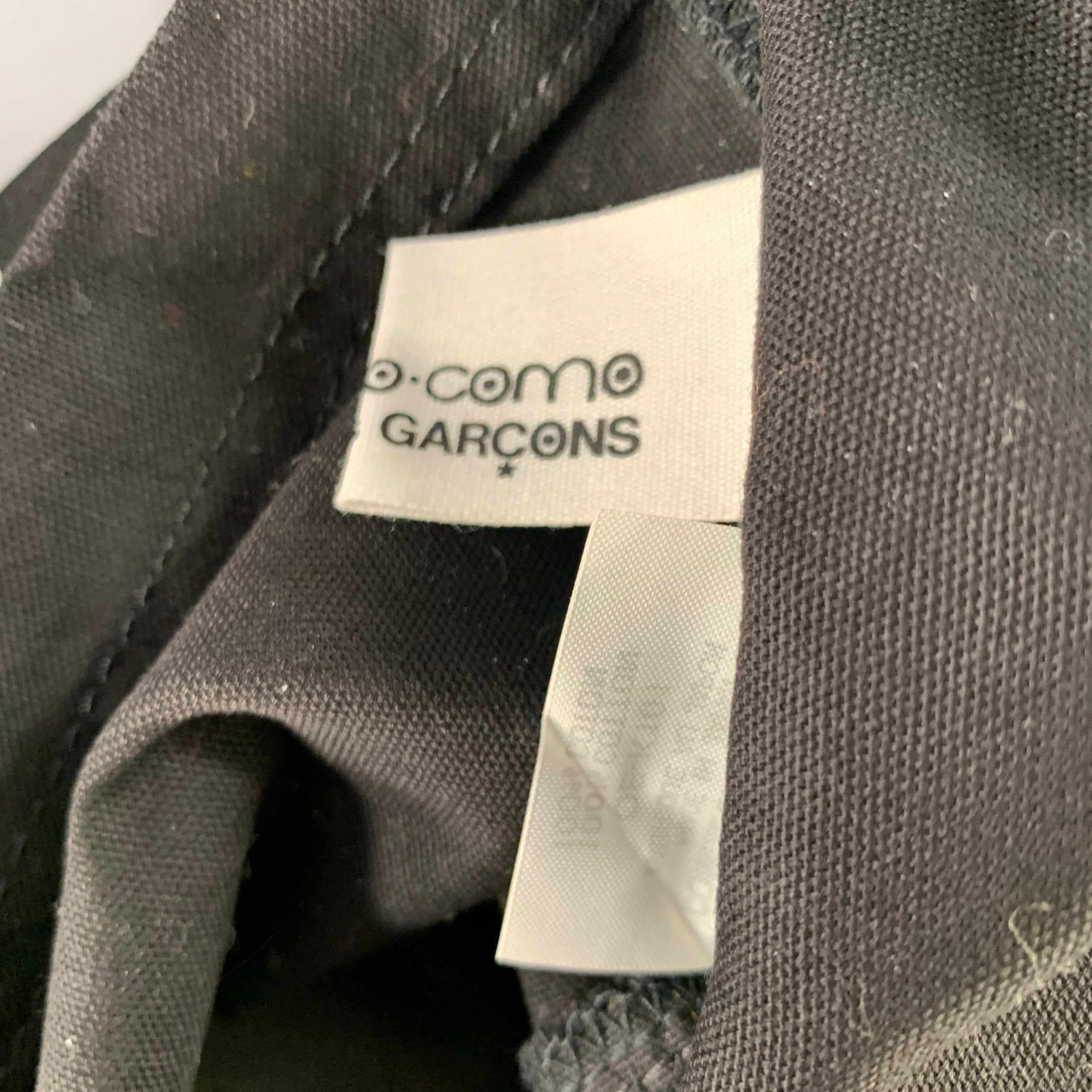 COMME des GARCONS x 10 CORSO COMO Black White Graphic Canvas Tote