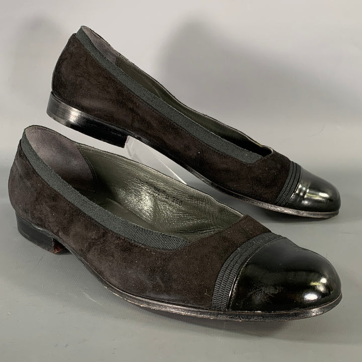 BAKER BENJES Size 9.5 Black Leather Ballet Loafers