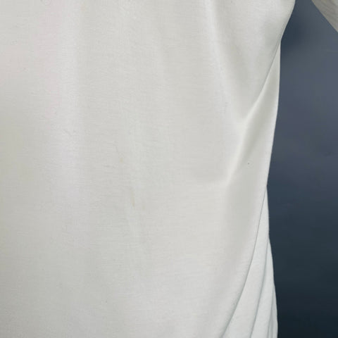 T-shirt blanc en coton à manches courtes ERMENEGILDO ZEGNA Taille M