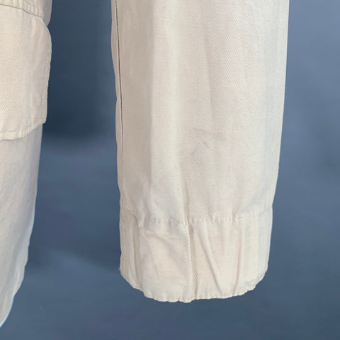 ERMENEGILDO ZEGNA Size M Cream Cotton Blend Field Jacket