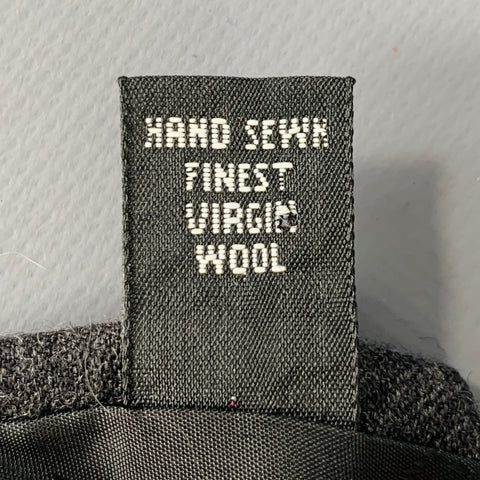 ROBERT TALBOTT Grey Charcoal Virgin Wool Tie