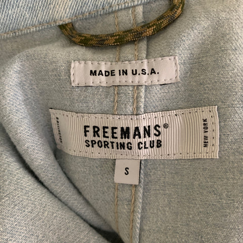 FREEMANS SPORTING CLUB Size S Blue Denim Button Down Jacket