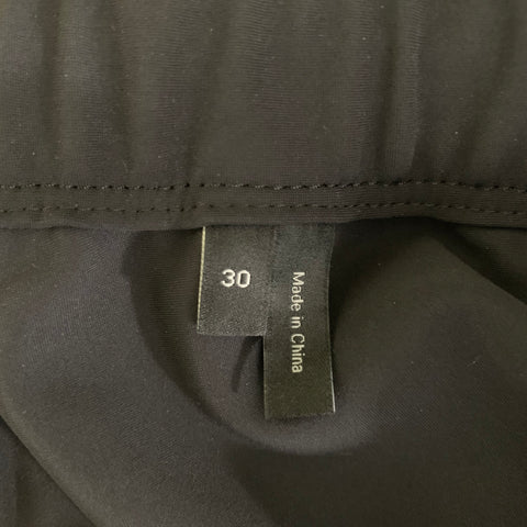 THEORY Size 30 Black Solid Polyamide Blend Drawstring Casual Pants