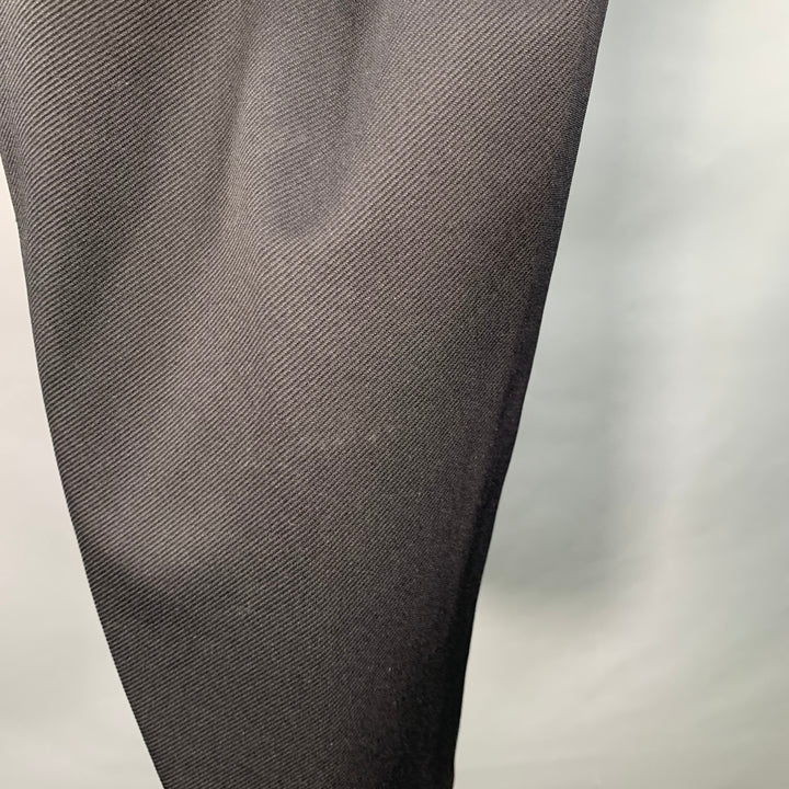 MONCLER Size 34 Black Twill Polyamide Blend Drawstring Casual Pants