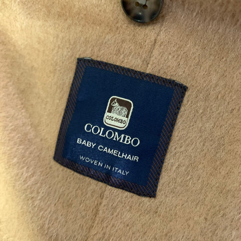 SUIT SUPPLY Chest Size 36 Tan Khaki Camel Hair Double Breasted Sport Coat