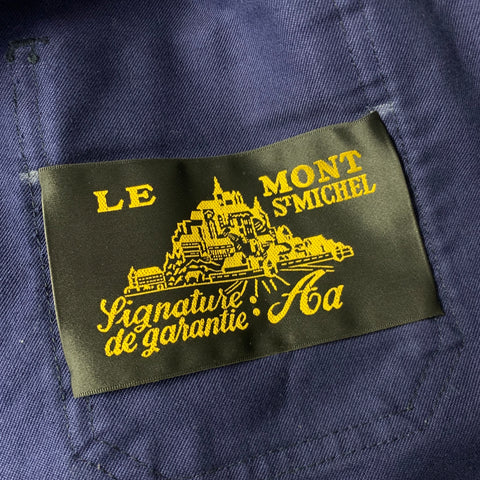 LE MONT ST.MICHEL Size L Navy Cotton Chore Jacket