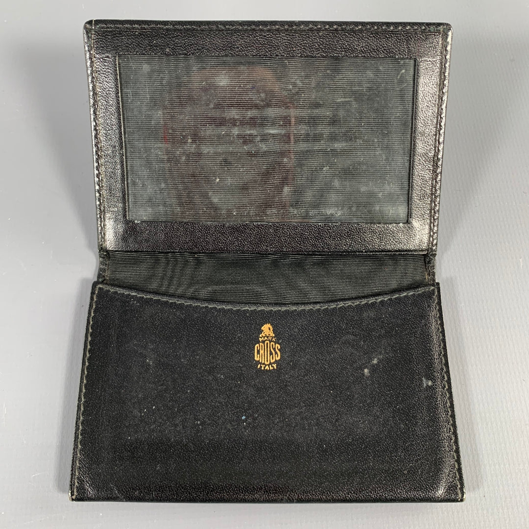 MARK CROSS Black Card Case Leather Goods