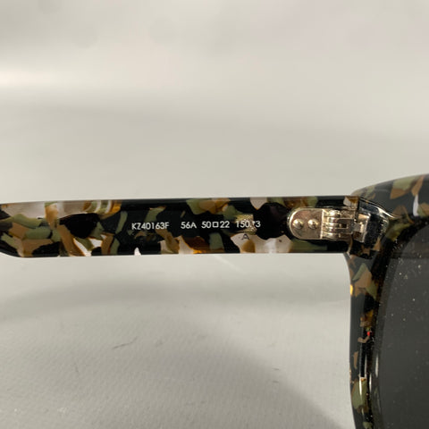 KENZO Green Brown & Beige Tortoise Sunglasses