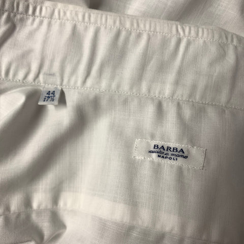 BARBA NAPOLI Size L White Button Down Long Sleeve Shirt
