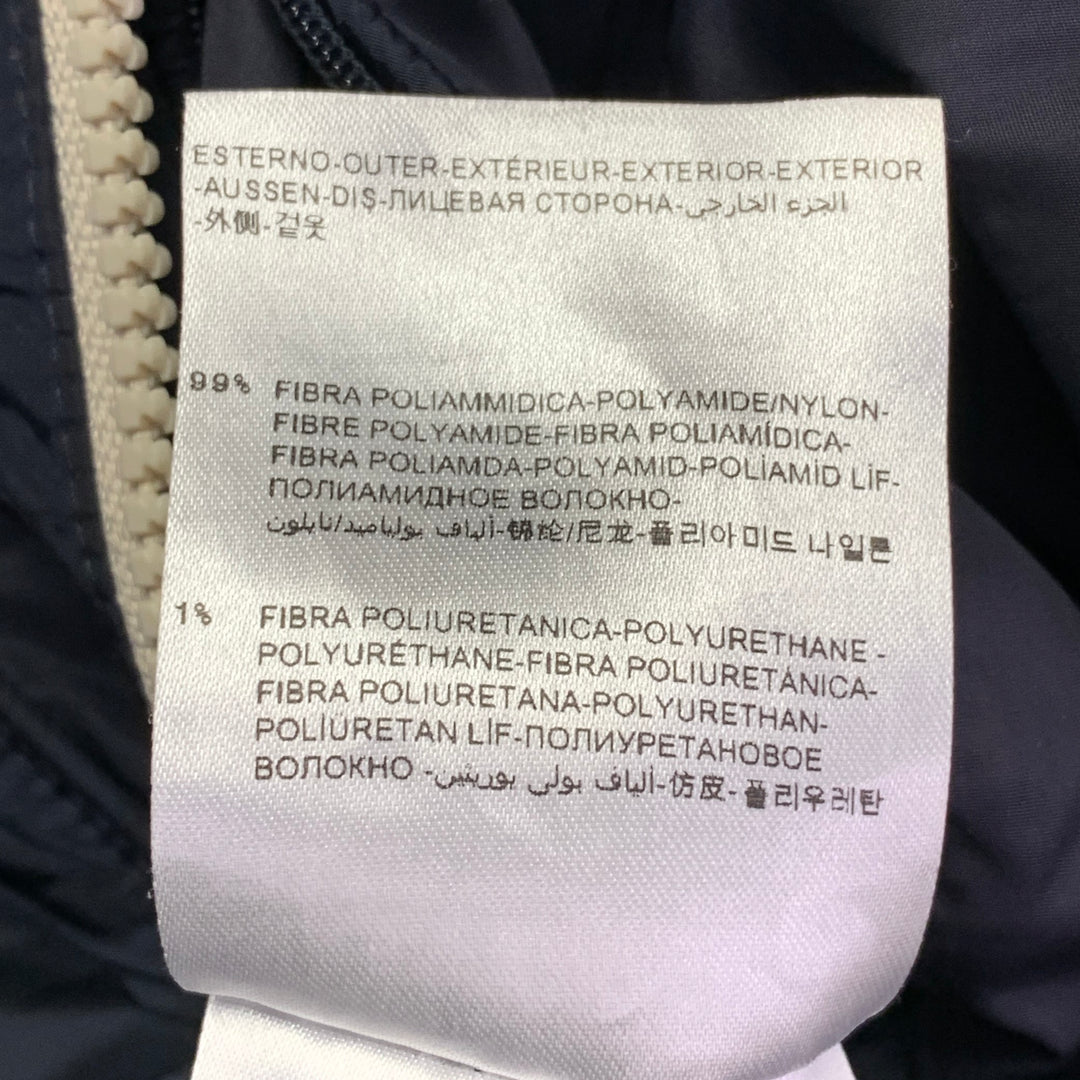 MONCLER Size S Navy Polyamide Blend Zip Up Jacket