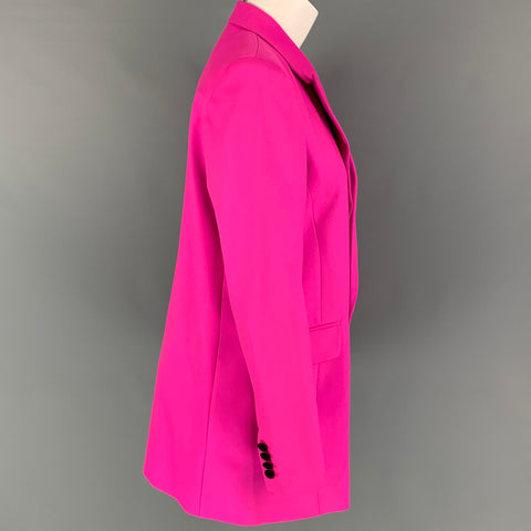 MARCELL VON BERLIN Size 8 Pink Wool Jacket Blazer