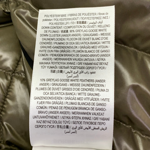 Manteau à capuche BURBERRY FW22 taille XL en polyamide matelassé noir olive « Barking »