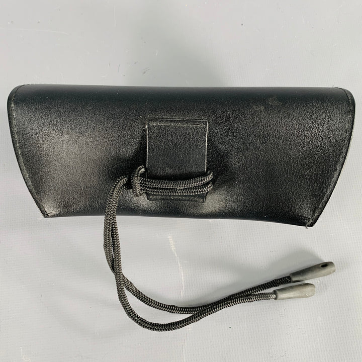RAY-BAN Black Acetate Wrap Around Polarized Sunglasses