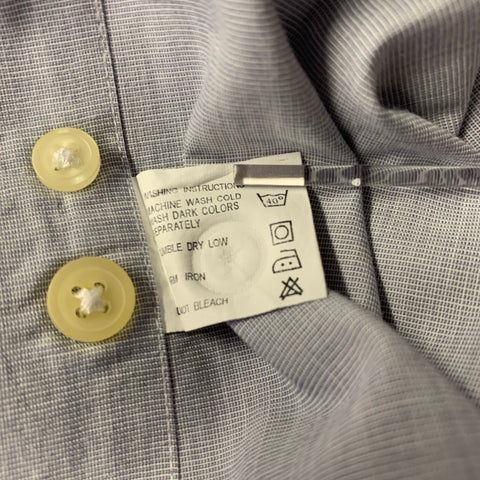 CHRISTIAN DIOR Size XL Grey Heather Cotton Vintage Long Sleeve Shirt