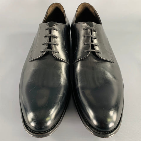 TO BOOT NY Size 9.5 Black Leather Derby Lace-Up Shoes