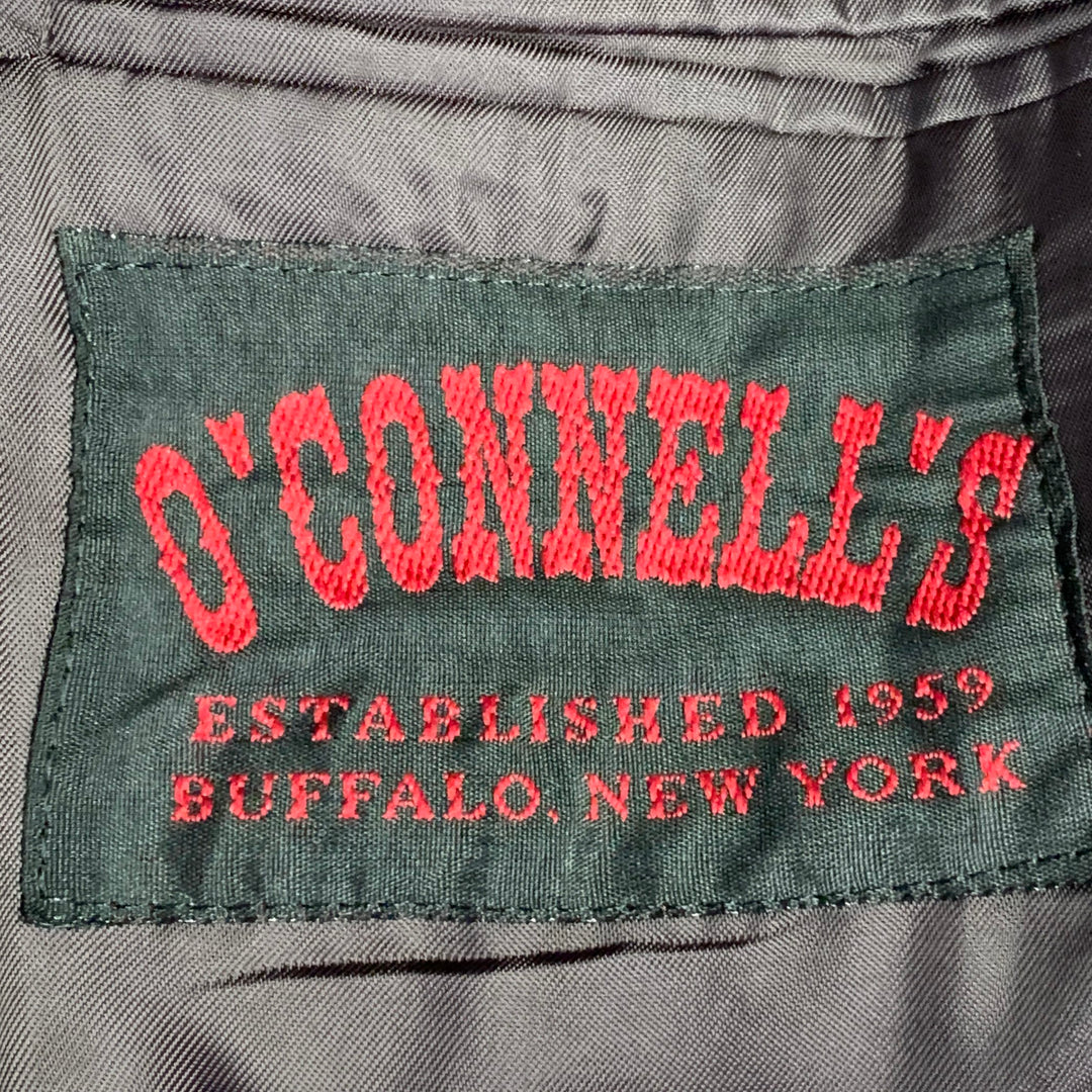 O'CONNELL'S Size 42 Long Brown Herringbone Wool Sport Coat