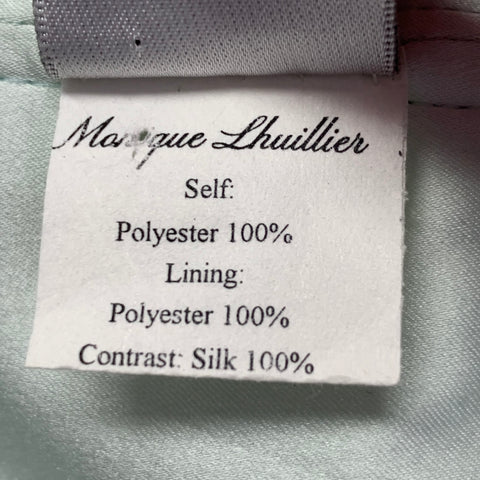 Robe de soirée bustier violet menthe MONIQUE LHUILLIER taille 6