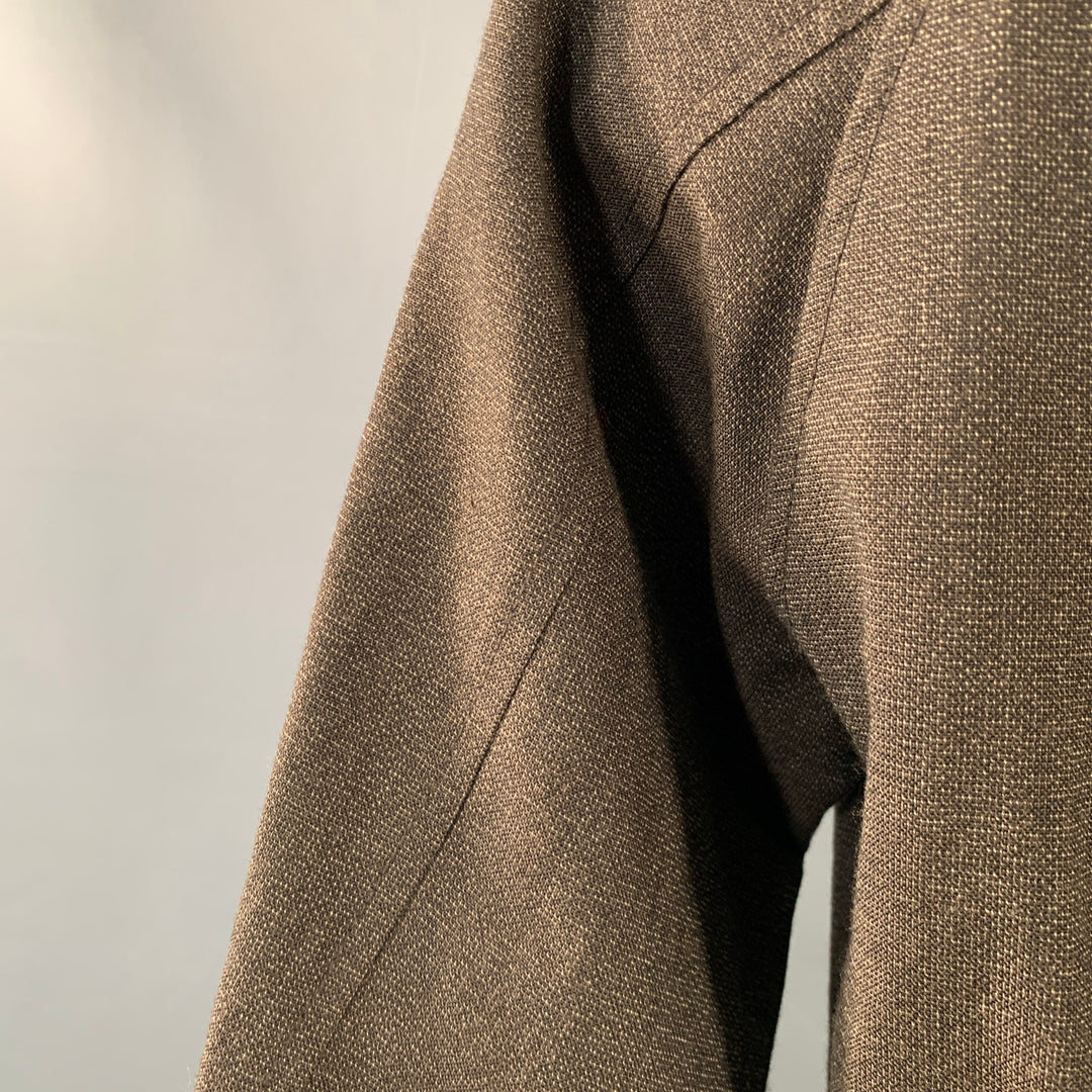 VISVIM Size M Peyton Swing Brown Wool Linen Zip Up Jacket